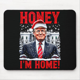 Honey, ik ben thuis! Grappige Kerst Trump Tank Top Muismat