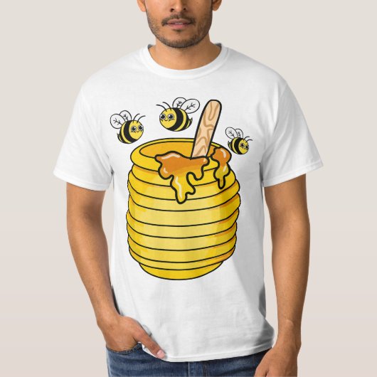 Honey Jar Beekeeping  T-shirt (Voorkant)