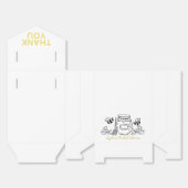 Honey Jar & Bees Hand-drawn White Bridal Shower Bedankdoosjes (Ongevouwen)