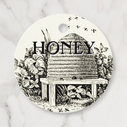 Honey Jar Descriptive Skep Label (Voorkant)