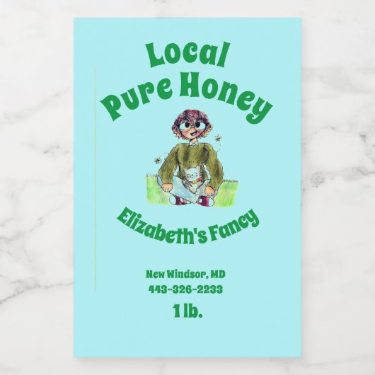 Honey Jar Étiquette (Étiquettes simples)