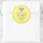 Honey Jar Étiquette | Fleur de maïs | Nom de l'abs (Sac)