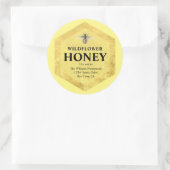Honey Jar Étiquette | Fleur sauvage Honey | Nom de (Sac)