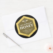 Honey Jar Étiquette | Nom de l'abeille et de l'abe (Enveloppe)