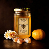 Honey Jar Étiquettes Honeybee Honeycomb Bee Apière