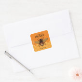 Honey Jar Honeycomb Label Sticker (Envelop)