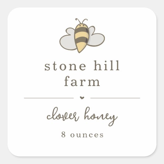 Honey Jar Label (Voorkant)