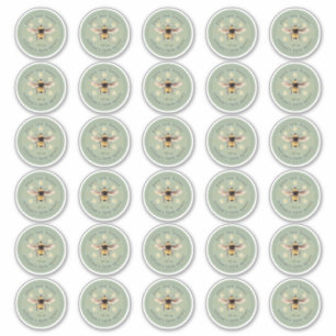 Honey Jar Label Honey Bee Apiary 2 INCH Sticker