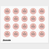 Honey Jar Label Honeybee Apiary Pastel Pink (Vel)