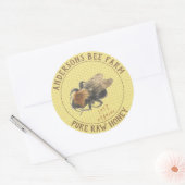 Honey Jar Label | honingbij en honingraat (Envelop)