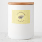 Honey Jar Label |  honingbij en honingraat Voedselcontainer Etiket (Voorkant)