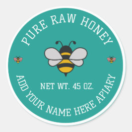 Honey Jar Stickers | Bee & Honeycomb Apiary Labels