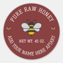 Honey Jar Stickers | Bee & Honeycomb Apiary Labels