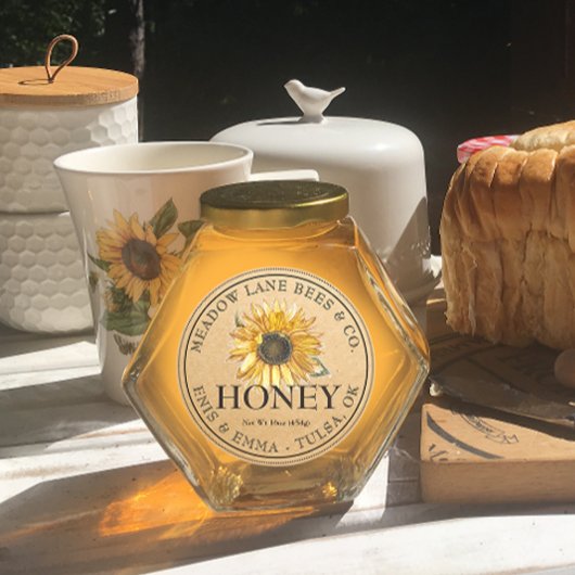 Honey Label Kraft Sunflower