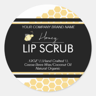 Honey Lip Business Verpakkings Vierkante Sticker