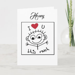 HONEY "LOVE YOU" & "MISS YOU" ZIJN HIER EEN PAAR V KAART