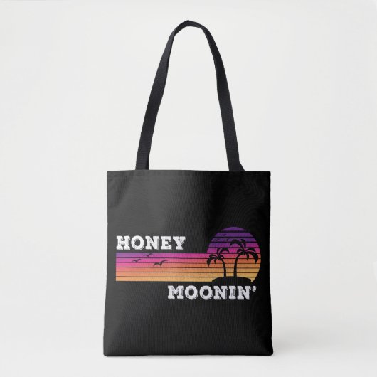 Honey Moonin Beach Honeymoon Vacation Mannen Women Draagtas (Voorkant)