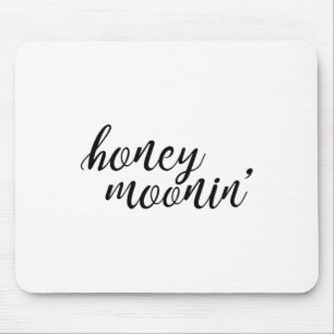 Honey Moonin Bruid en bruidegom Honeymoon Premium Muismat