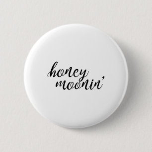 Honey Moonin Bruid en bruidegom Honeymoon Premium Ronde Button 5,7 Cm