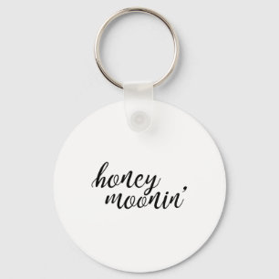 Honey Moonin Bruid en bruidegom Honeymoon Premium Sleutelhanger