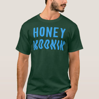 Honey MooninCool Getrouwd Koppel Blauw Tropisch Ho T-shirt