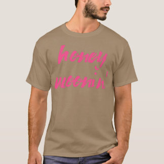 Honey MooninGetrouwd Koppel Bijpassende Roze Huwel T-shirt