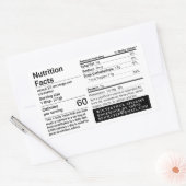 HONEY Nom de l'ami Étiquette de la valeur nutritiv (Enveloppe)