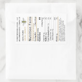 Honey Nutrition Facts Étiquette 2020 Abee Vintage (Sac)