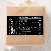 Honey Nutrition Facts Étiquette Black Gold Bee (En situation)