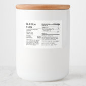 Honey Nutrition Facts Label Rechthoek Wit Voedselcontainer Etiket (Voorkant)