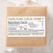 Honey Nutrition Little Bee Étiquettes de adresse (En situation)