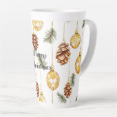 Honey Pine Cones Christmas Latte Mok (Rechterhoek)