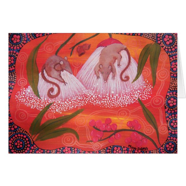 Honey Possums Kaart (Voorkant Horizontaal)