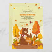 Honey Pot Baby shower Kaart (Voorkant / Achterkant)