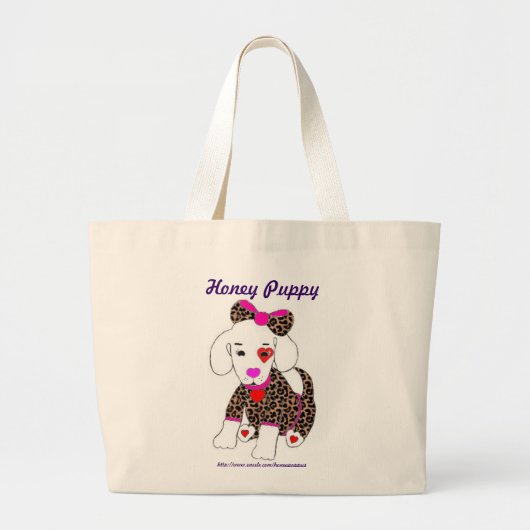 Honey Puppy Bag Grote Tote Bag (Voorkant)