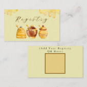 Honey Registry Kaart (upload uw persoonlijke QR) (Voorkant / Achterkant)