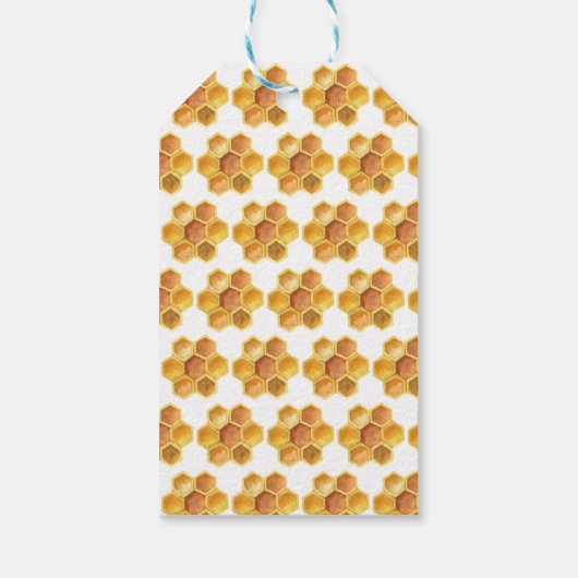 Honey Schattige Beer Bee Theme Bedankt Verjaardag Cadeaulabel (Achterkant)