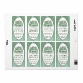 Honey Skep met grensadres of Groen Verschepend Etiket (Full Sheet)