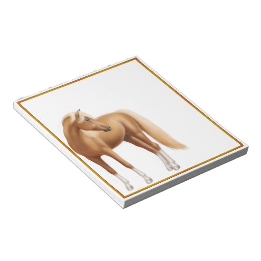 Honey Sorrel Riding Horse Notitieblok (Schuin)