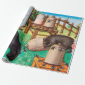 HONEY THIEF BEREN, BEES, BEE HIV-HIV-HIV-HIV-AIDS CADEAUPAPIER (Uitgerold)