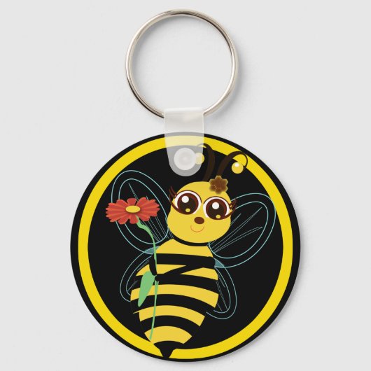 Honey Toon Bee Sleutelhanger (Voorkant)