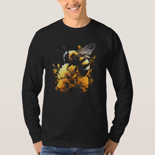 Honeybee and bumble bee for American hive beekeepe T-shirt (Voorkant)