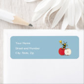 Honeybee Apple Rosh HaShana Etiket (Insitu)