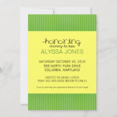 Honeybee Baby Shower-uitnodigingen Kaart (Achterkant)