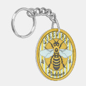 Honeybee Bumblebee Queen Bee | Gepersonaliseerd Sleutelhanger (Voorkant Links)