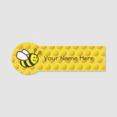 Honeybee Cartoon 3.0 "X 1.5"-vormige badge (Voorkant)