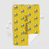 Honeybee Cartoon Pattern Golfhanddoek (Insitu)