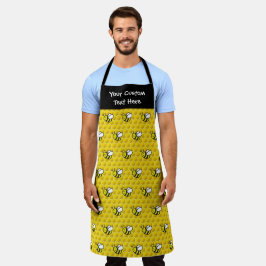 Honeybee Cartoon Pattern Schort