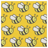 Honeybee Cartoon Pattern Stof (Close Up)