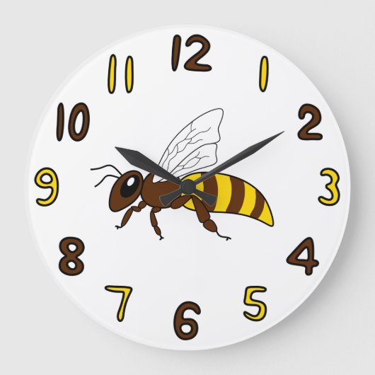 Honeybee Clock Grote Klok (Voorkant)